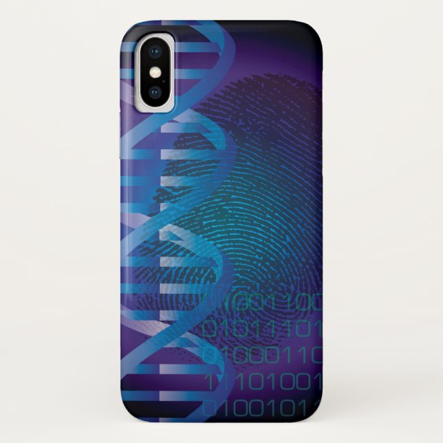 CSI DNA Fingerprint Science Case-Mate iPhone Case (Back)