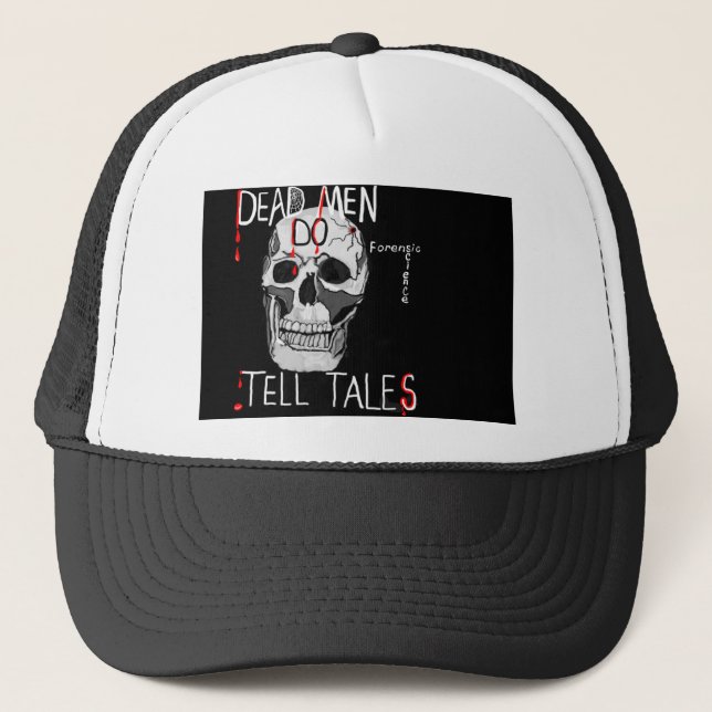 csi forensic science hat skull (Front)