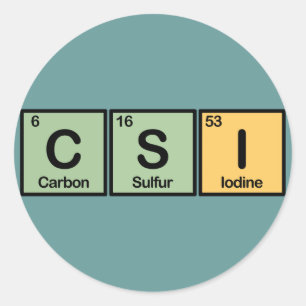 CSI made of Elements Classic Round Sticker