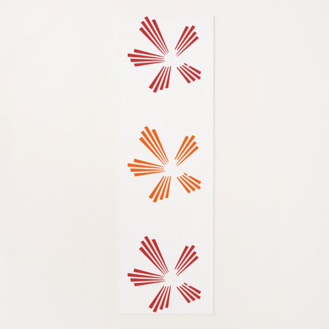 CSL St. Augustine Red Bloom Yoga Mat (Front)