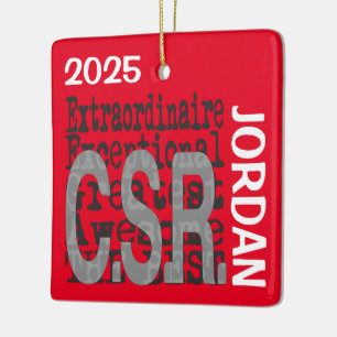 CSR Extraordinaire Ceramic Ornament