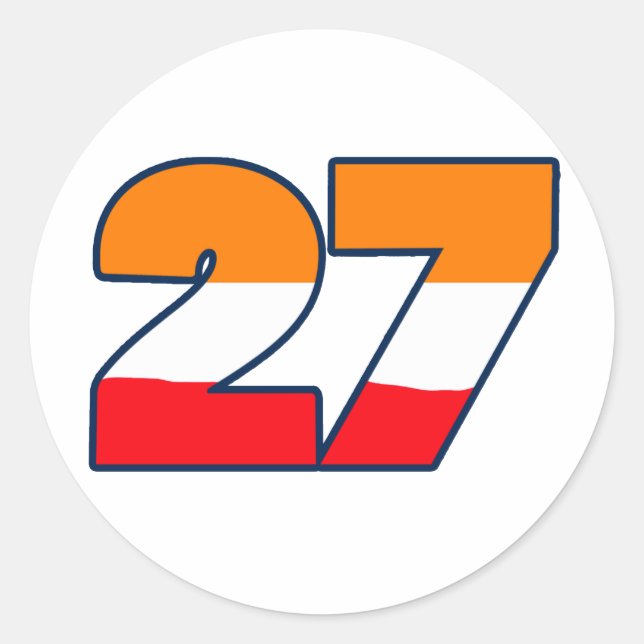 CSREP27 CLASSIC ROUND STICKER (Front)