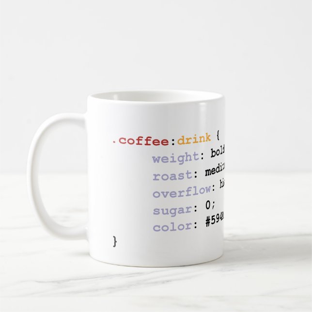 CSS Coffee Mug (Left)