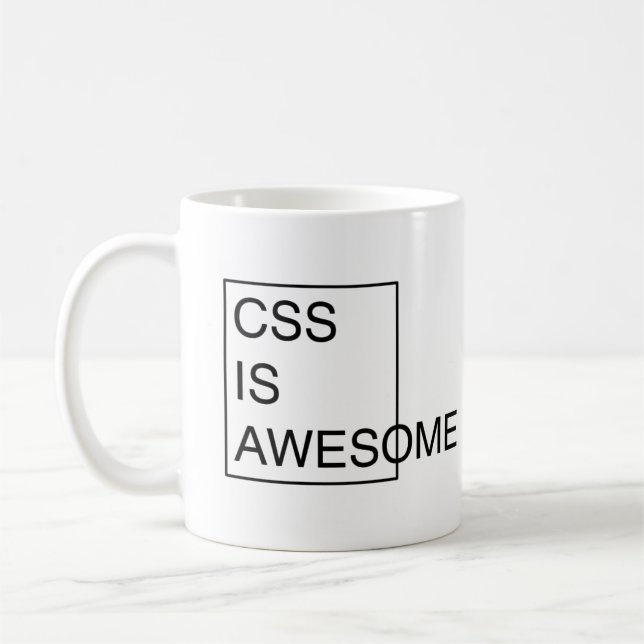 CSS IS AWESOME mug (Left)