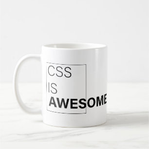 css is awesome , Sarcastic Gifts for programmer  Coffee Mug