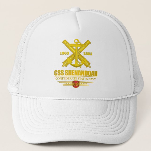 CSS Shenandoah (Navy Emblem) gold Trucker Hat (Front)