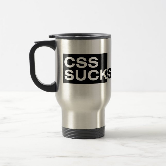CSS Sucks Travel Mug (Left)