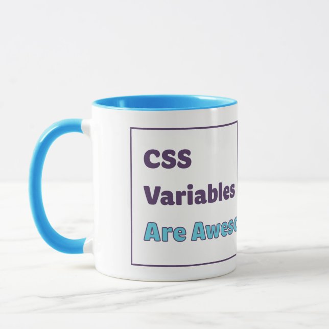 CSS Variables Are Awesome Mug (Left)