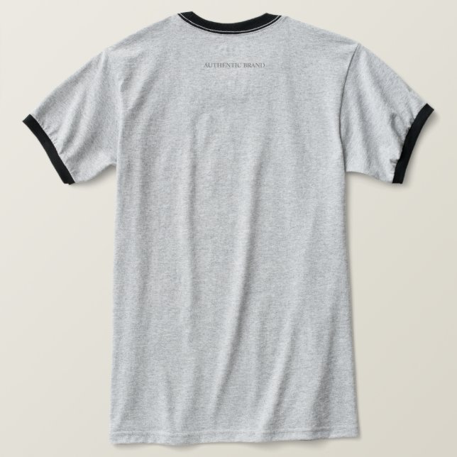 CSTM.APPAREL HEATHER/BLACK TEE (Design Back)