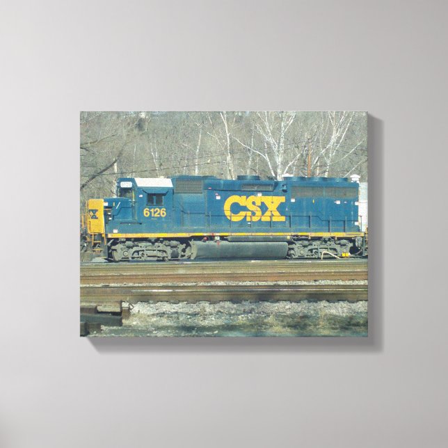 CSX Diesel Engine Canvas Print (Front)