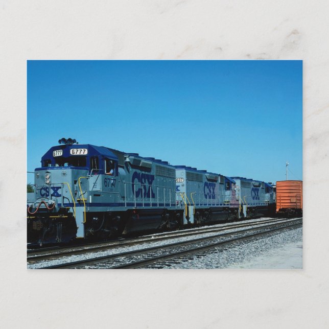 CSX, EMD POSTCARD (Front)