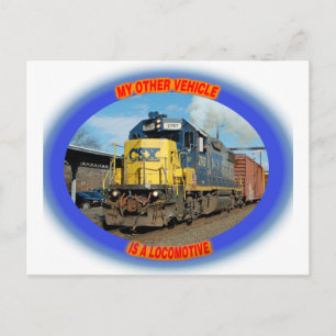 CSX Locomotive Postcard