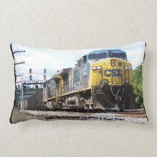 CSX Railroad AC4400CW #6 With a Coal Train  Lumbar Cushion
