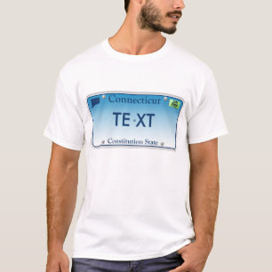 CT License Plate T-Shirt