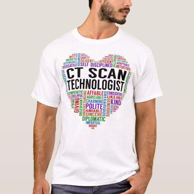 Ct Scan Technologist Heart T-Shirt (Front)