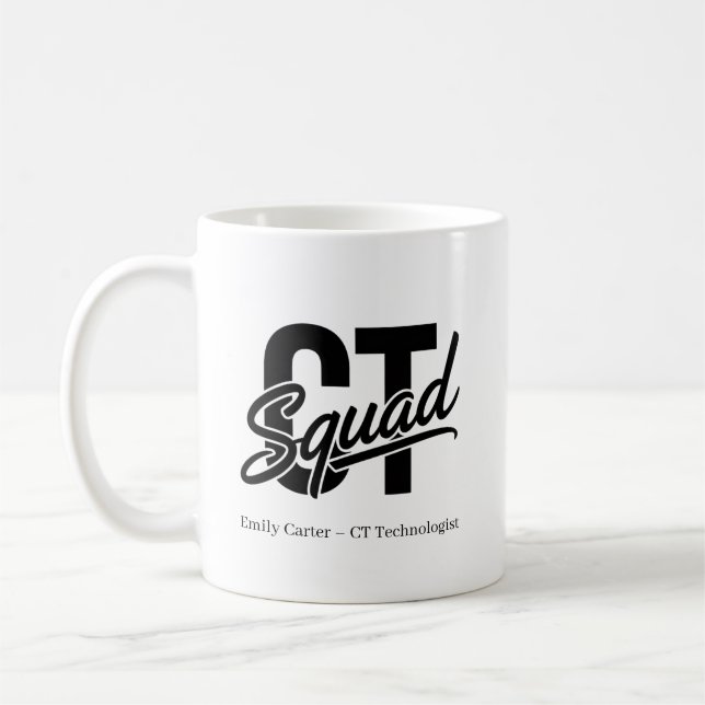 CT Squad – Personalised Name Coffee Mug (Left)