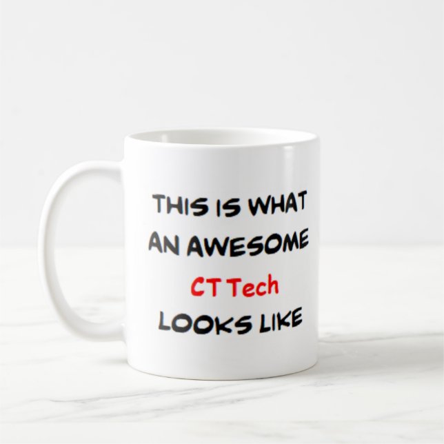 ct tech, awesome coffee mug (Left)