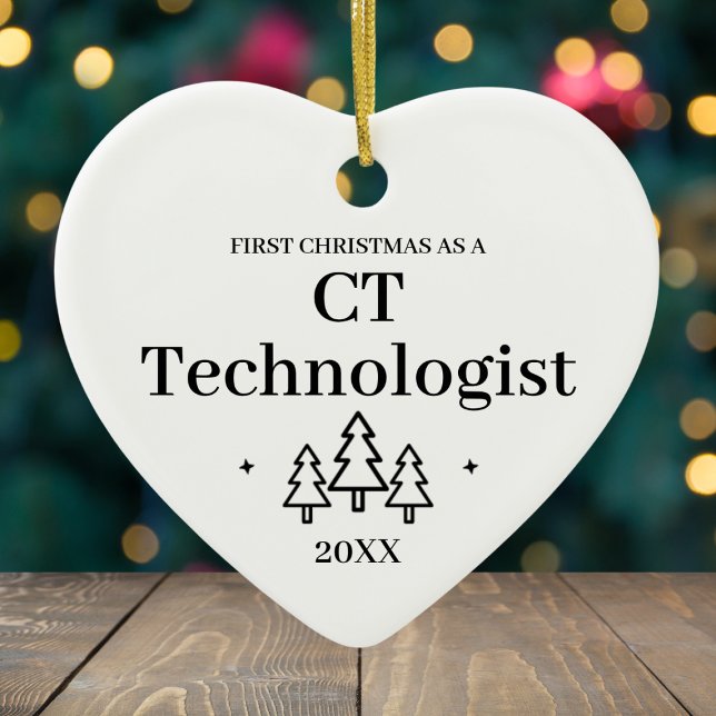 CT Technologist New Job Christmas Ceramic Tree Decoration (CT Technologist New Job Christmas Ceramic Ornament
)