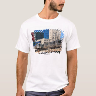 CTA rapid transit Orange Line and Green Line T-Shirt