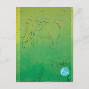 CTC International - Elephant Postcard