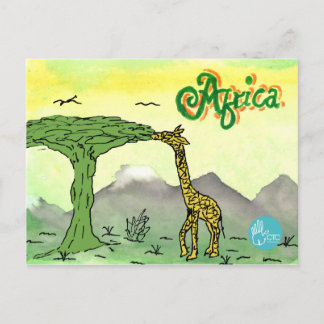CTC International - Giraffe Postcard