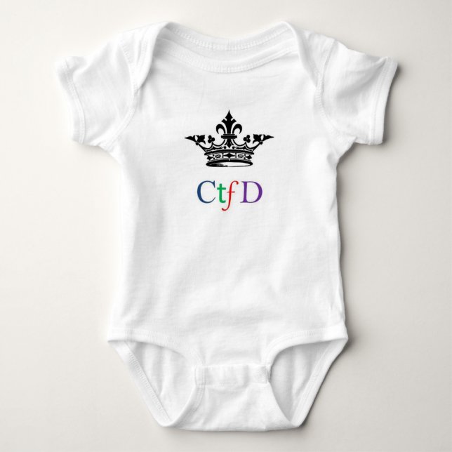 CTFD baby onsie Bodysuit (Front)