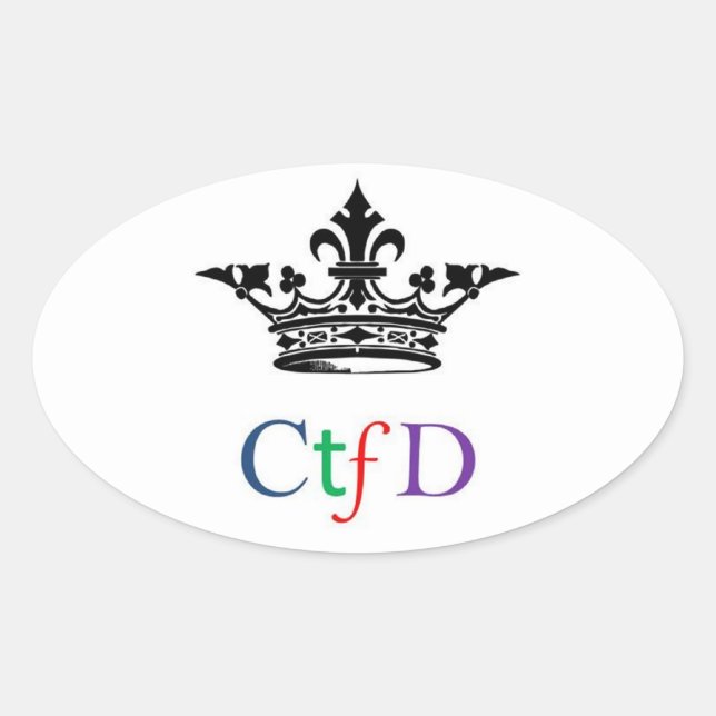 CTFD oval sticker (Front)