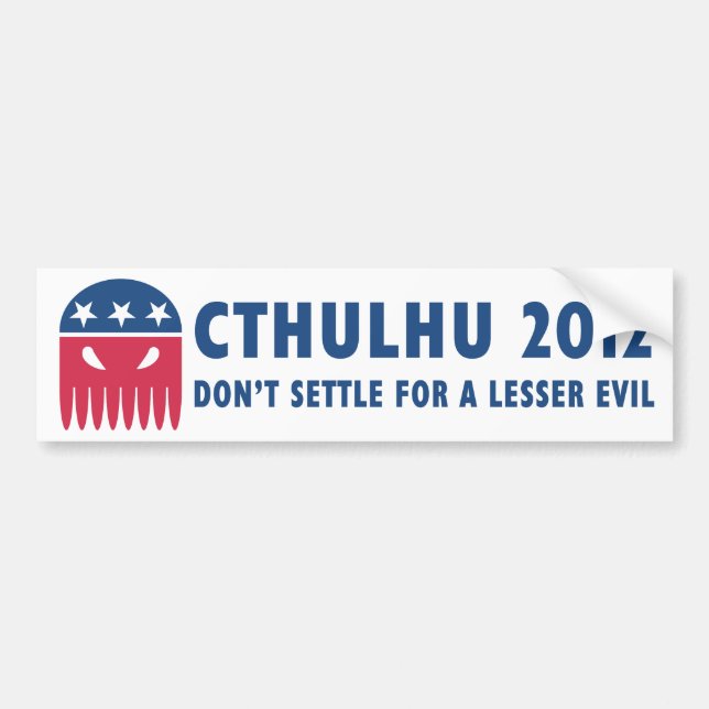 Cthulhu 2012 bumper sticker (Front)