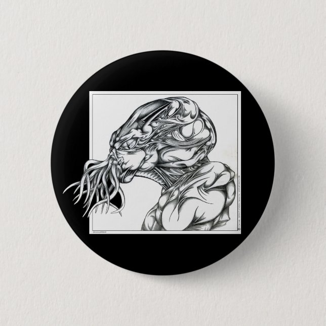 Cthulhu 6 Cm Round Badge (Front)