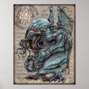 Cthulhu 8.5x11 poster