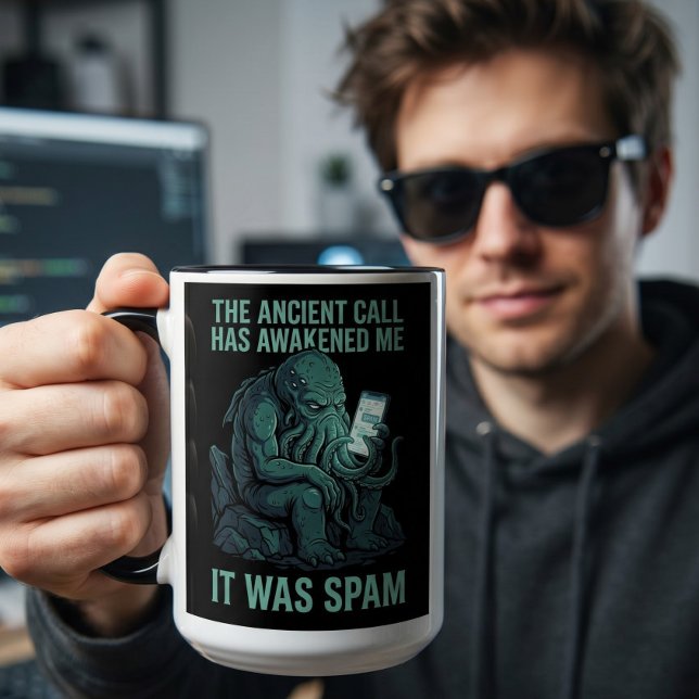Cthulhu Ancient Call Spam Mug Funny Eldritch (Creator Uploaded)