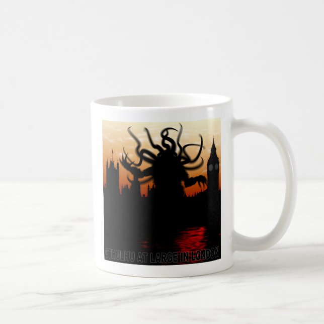 Cthulhu at large in London Coffee Mug (Right)