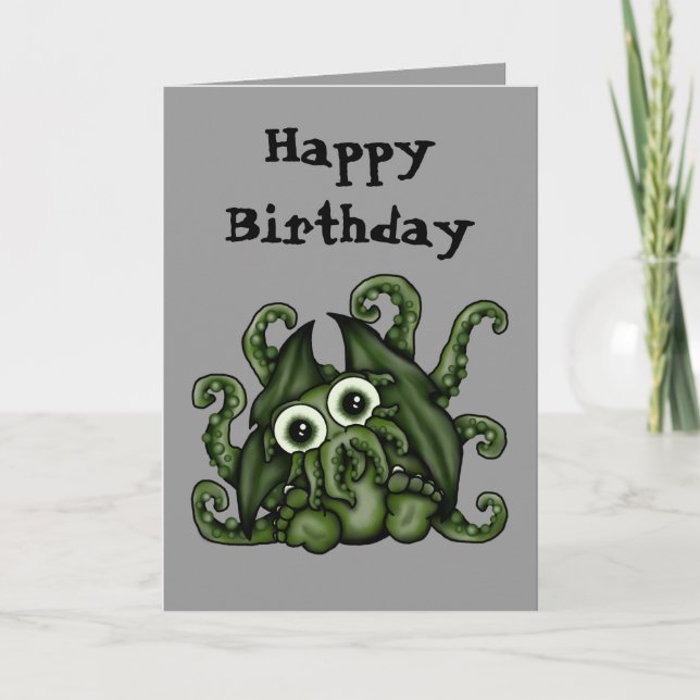 Cthulhu Birthday Card (Front)