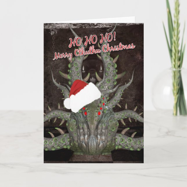 Cthulhu Christmas Card - Cthulhu (Front)