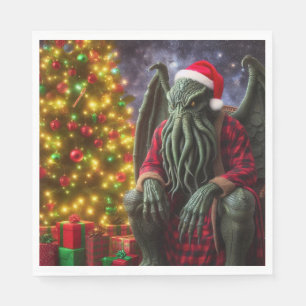 Cthulhu Christmas Creepmas Merry Cthulhumas Napkin