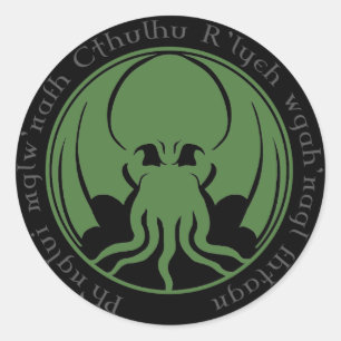 Cthulhu Classic Round Sticker