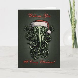 Cthulhu Claus (Card w/ inside greeting) Holiday Card