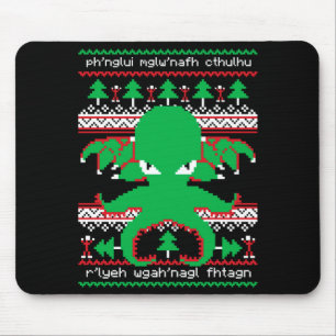 Cthulhu Cultist Christmas Cthulhu Ugly Christmas S Mouse Mat