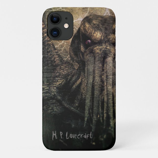 Cthulhu Custom Name Case-Mate iPhone Case (Back)