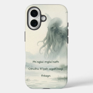 Cthulhu Dreamy Watercolor Lovecraft iPhone 16 Case