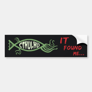 Cthulhu Fish Bumper Sticker - Lovecraft