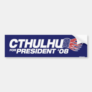 Cthulhu for President Bumper Sticker