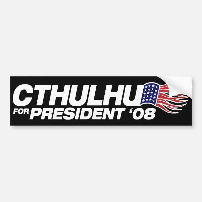 Cthulhu for President Bumper Sticker (Front)