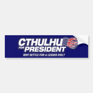 Cthulhu for President Bumper Sticker