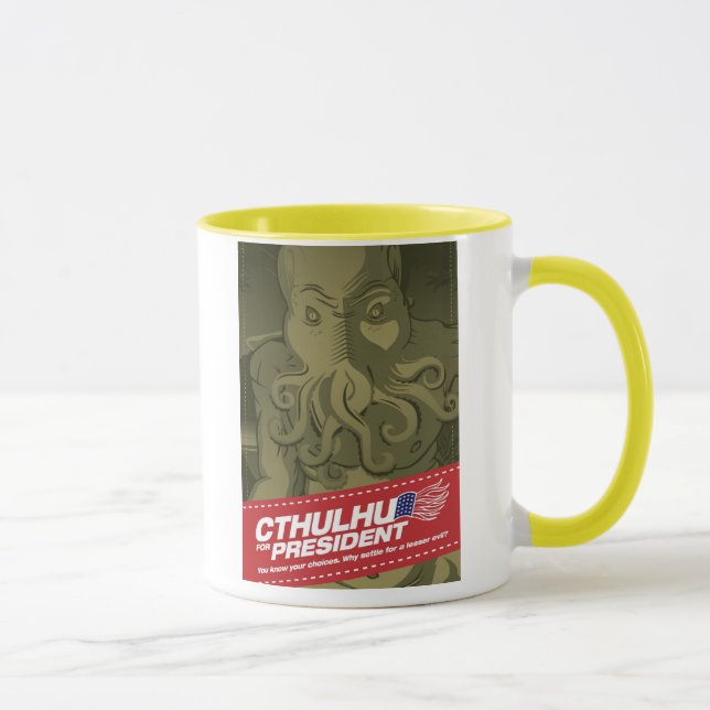 Cthulhu for President Mug (Right)