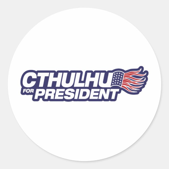 Cthulhu for President Sticker (Front)