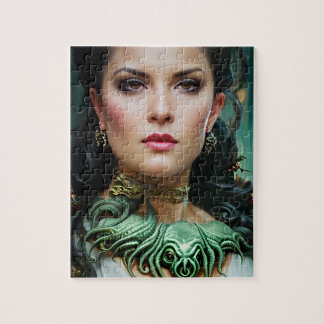 cthulhu goddess woman jigsaw puzzle (Vertical)