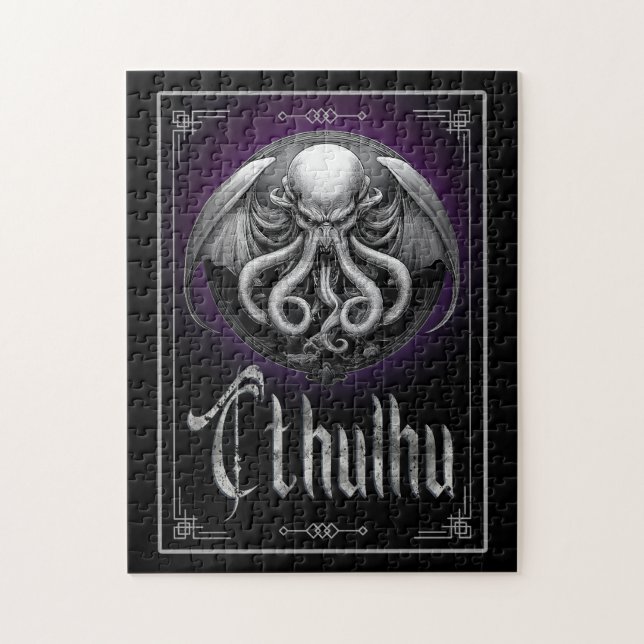 Cthulhu Halloween horror monster Jigsaw Puzzle (Vertical)