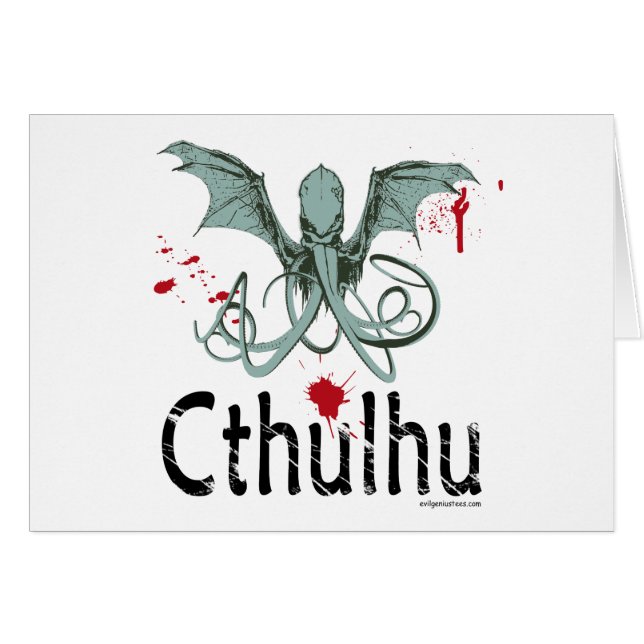 Cthulhu horror vector art (Front Horizontal)