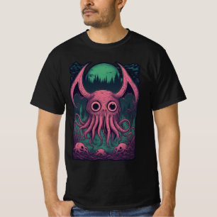 Cthulhu Illusion of Horror Madness - Winged Beast T-Shirt